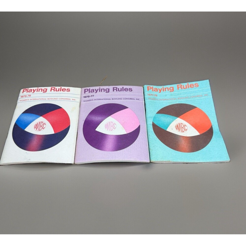 VTG Playing Rules 1975-78 WIBC Women's International Bowling Congress Inc. Set 3